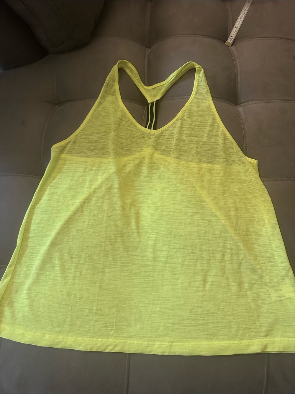 Women’s Neon Yellow Racerback Tank Top